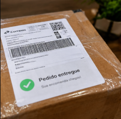 Pedido entregue pelos Correios